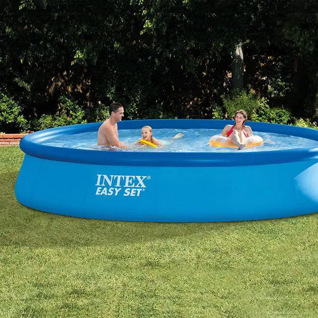 Alt view image 5 of 19 - Intex 28141EH 13ft x 33" Easy Set Inflatable Swimming Pool w/530 GPH Filter Pump