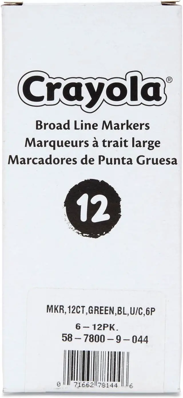 Alt view image 5 of 5 - Crayola Bulk Ultra-Clean Washable Markers, Conical Tip-Green 58-7800-044