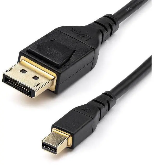 Main image of StarTech.com 3ft (1m) VESA Certified Mini DisplayPort to DisplayPort 1.4 Cable - 8K 60Hz HBR3 HDR - Super UHD mDP to DP 1.4 Cord - Slim (34 AWG) Ultra HD  4K 120Hz - Monitor/Video Cable (DP14MDPMM1MB)