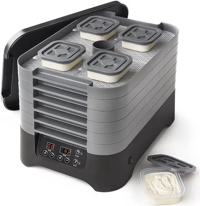 Alt view image 6 of 8 - Excalibur STS60B 6-Tray Stackable Electric Food Dehydrator with Digital Control