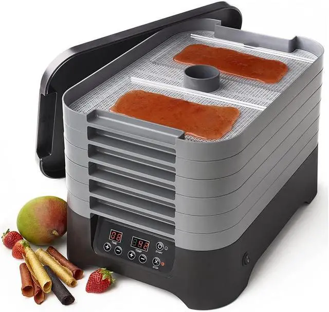 Alt view image 2 of 8 - Excalibur STS60B 6-Tray Stackable Electric Food Dehydrator with Digital Control