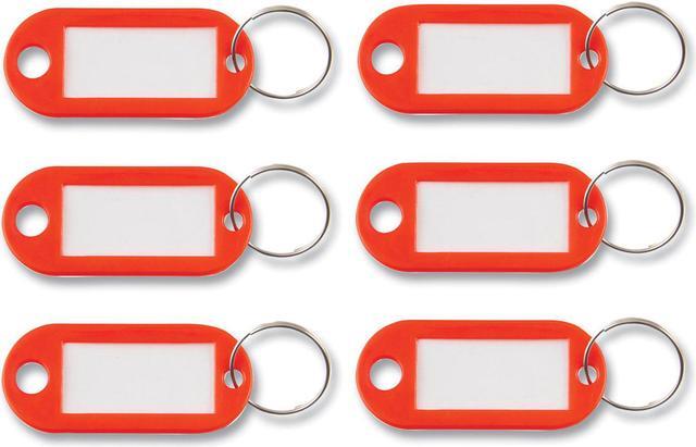 Key Tags Label Window, 0.88 x 0.19 x 2, Red, 6/Pack Key Tags Label Window, 0.88 x 0.19 x 2, Red, 6/Pack