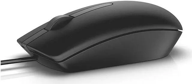 Alt view image 7 of 13 - DELL MS116 15VVH Black 3 Buttons 1 x Wheel USB Wired Optical Mouse