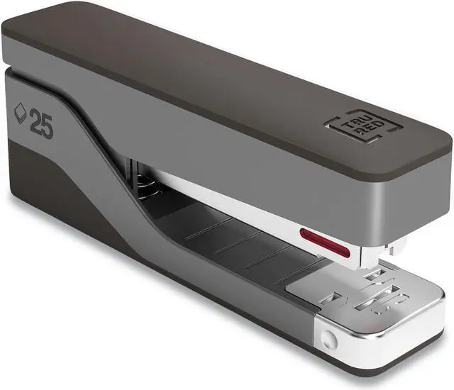 Alt view image 2 of 2 - TRU RED Desktop Aluminum Half Strip Stapler 25sht Capacity Gray/Black TR58080