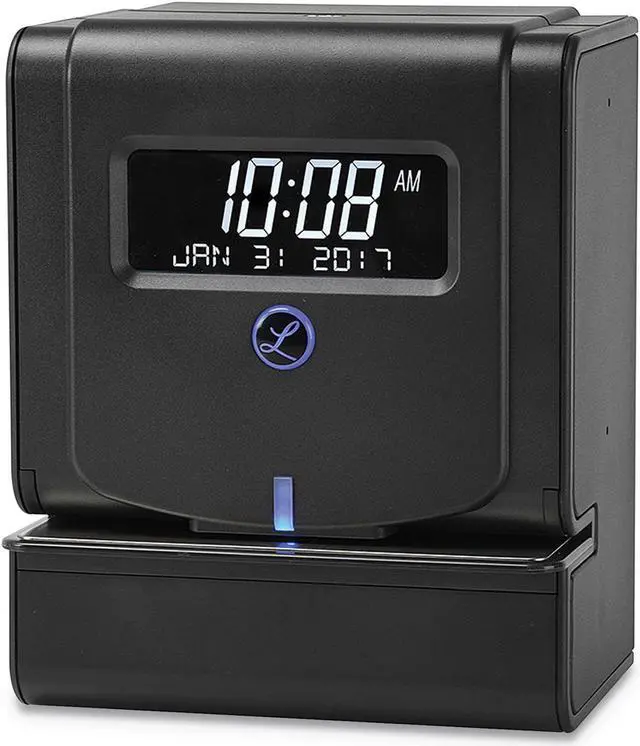 Alt view image 4 of 4 - Lathem Time Clock Thermal Print 6"Wx8"Lx9-3/4"H Black 2100HD