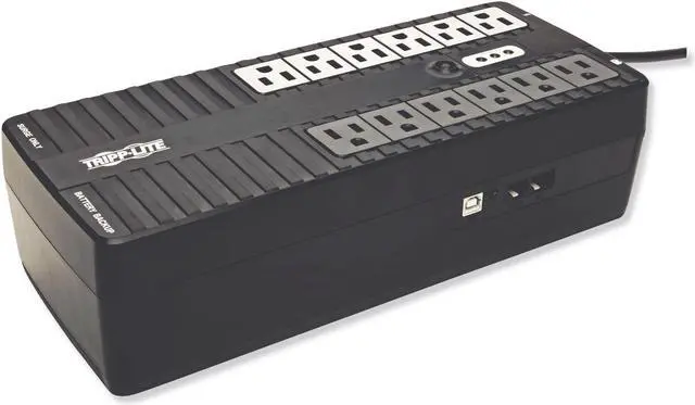 Alt view image 13 of 18 - tripp lite 750va ups desktop battery back up, 12 outlet, 450w 120v standby, ultracompact, usb, 3 year warranty & $100,000 insurance internet750u