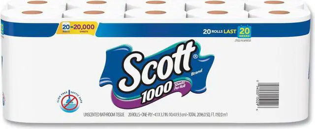 Alt view image 6 of 6 - Kimberly Clark Consumer 20032CT Standard Roll Bathroom Tissue, 1-Ply