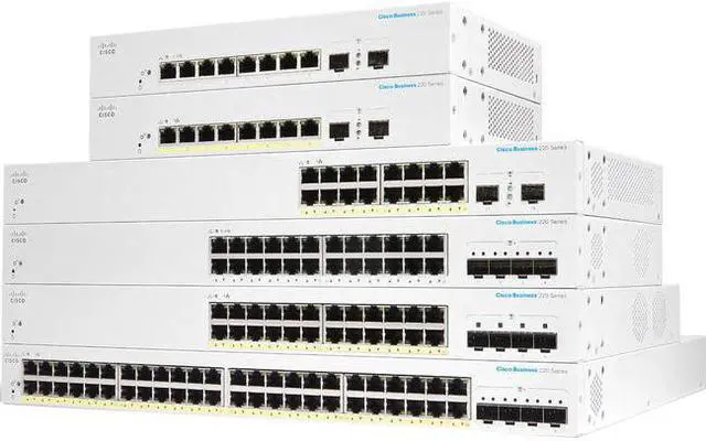 Main image of Cisco Business CBS220-16T-2G Ethernet Switch, 16 Ports - Manageable - 2 Layer Supported