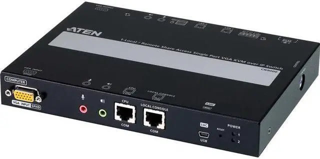Main image of ATEN 1-Local/Remote Share Access Single Port VGA KVM over IP Switch CN9000