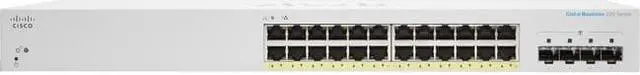 Main image of CISCO DESIGNED Business CBS220-24FP-4G Smart Switch | 24 Port GE | Full PoE | 4x1G SFP | 3-Year Limited Hardware Warranty (CBS220-24FP-4G-NA)