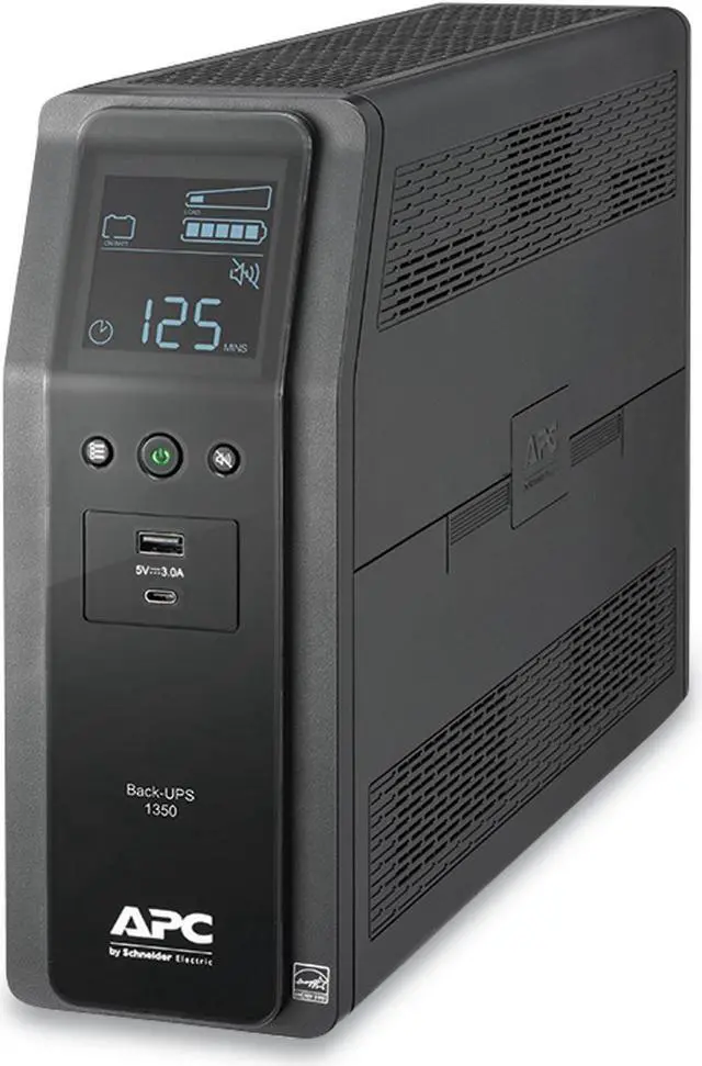 Alt view image 7 of 8 - APC Back-UPS Pro BN 1350VA Battery Backup & Surge Protector