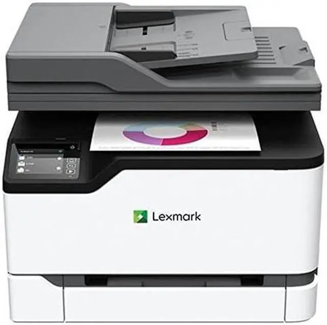 Alt view image 7 of 20 - Lexmark GO Line MC300 MC3224i Wireless Laser Multifunction Printer - Color - Copier/Printer/Scanner - 24 ppm Mono/24 ppm Color Print - 2400 x 600 dpi Print - Automatic Duplex Print - Upto 30000 Pages
