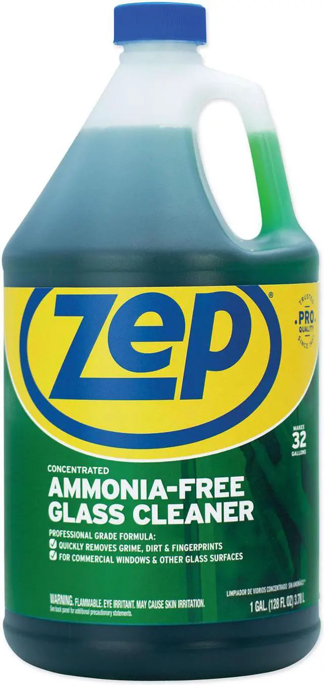 Alt view image 8 of 10 - Zep Commercial ZU1052128, Ammonia-Free Glass Cleaner, Agradable Scent, 1 gal Bottle