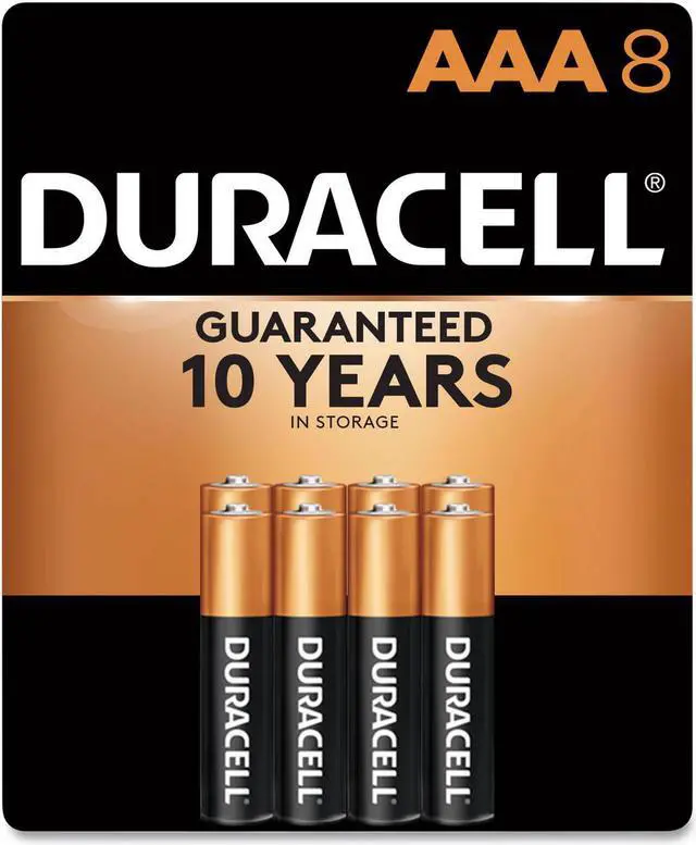 Alt view image 17 of 20 - DURACELL MN2400B8Z Duracell CopperTop AAA Alkaline Battery, 8 PK, 1.5VDC
