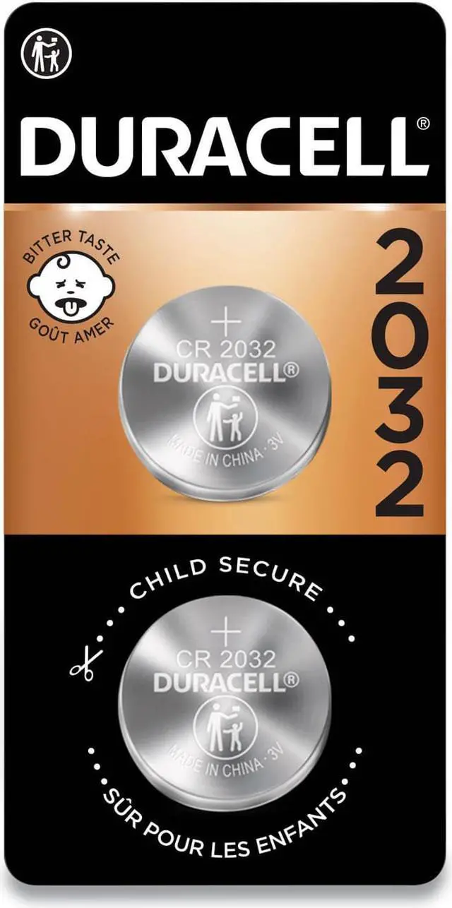 Alt view image 16 of 20 - DURACELL DL2032B2PK Coin Cell,2032,Lithium,3V,PK2