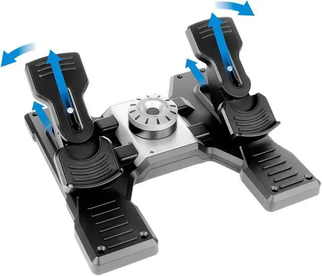 Alt view image 3 of 5 - Saitek Pro Flight Rudder Pedals for PC 945000024