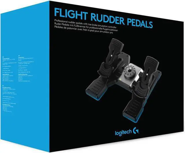 Alt view image 5 of 5 - Saitek Pro Flight Rudder Pedals for PC 945000024