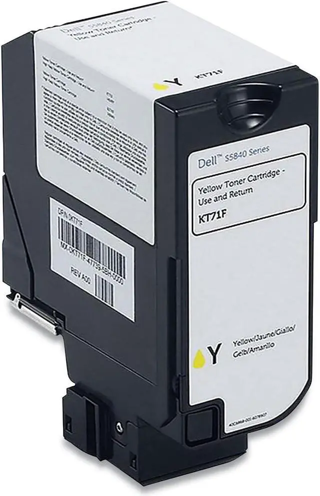 Alt view image 3 of 4 - DELL PRINTER ACCESSORIES KT71F 6K PG YELLOW TONER CARTRIDGE