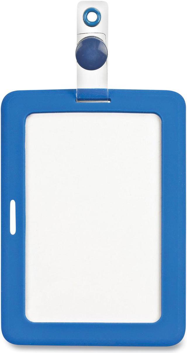 MyID Badge Holder, Vertical/Horizontal, 3 5/8 x 2 1/4, Blue, 1/ea MyID Badge Holder, Vertical/Horizontal, 3 5/8 x 2 1/4, Blue, 1/ea