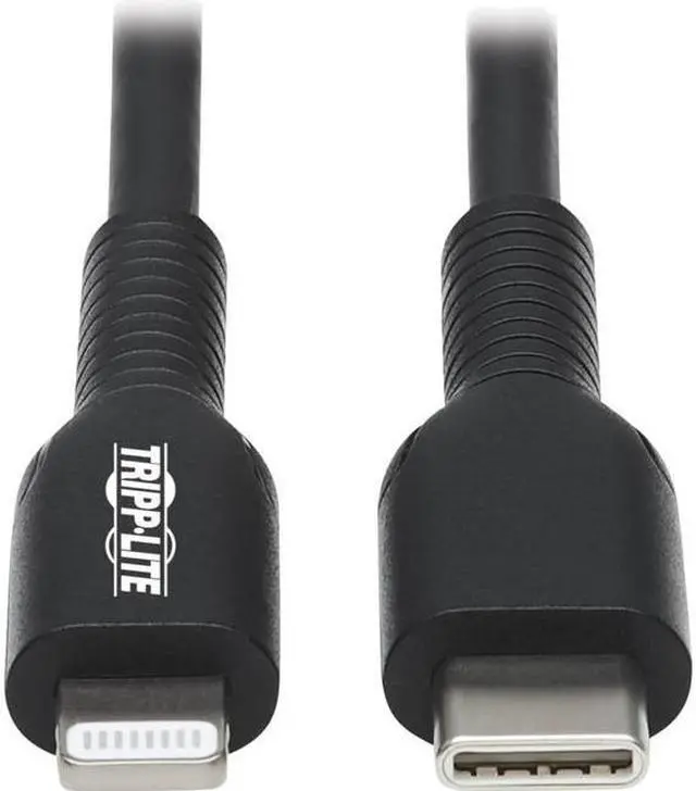 Main image of Tripp Lite 3m USB-C to Lightning Sync/Charge Cable Black M10203MBK