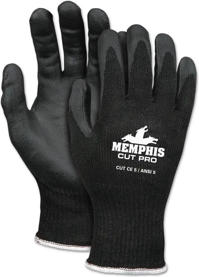 Alt view image 5 of 5 - Mcr Safety Cut Resistant Gloves Black 10 Gauge  92720NFXL