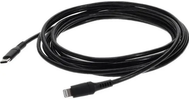 Main image of AddOn 1m USB-C 3.1 to Lightning M/M Sync Charge Cable Black USBC2LGT1MB