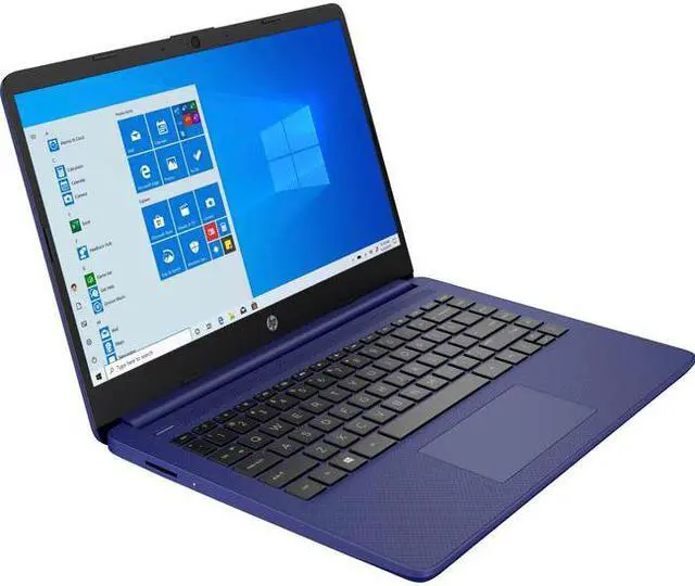 Alt view image 7 of 20 - HP 14 Series 14" Touchscreen Laptop - Intel Celeron N4020 - 4GB RAM - 64GB eMMC - Windows 10 Home in S mode- Indigo Blue  14-dq0050nr (47X80UA#ABA)