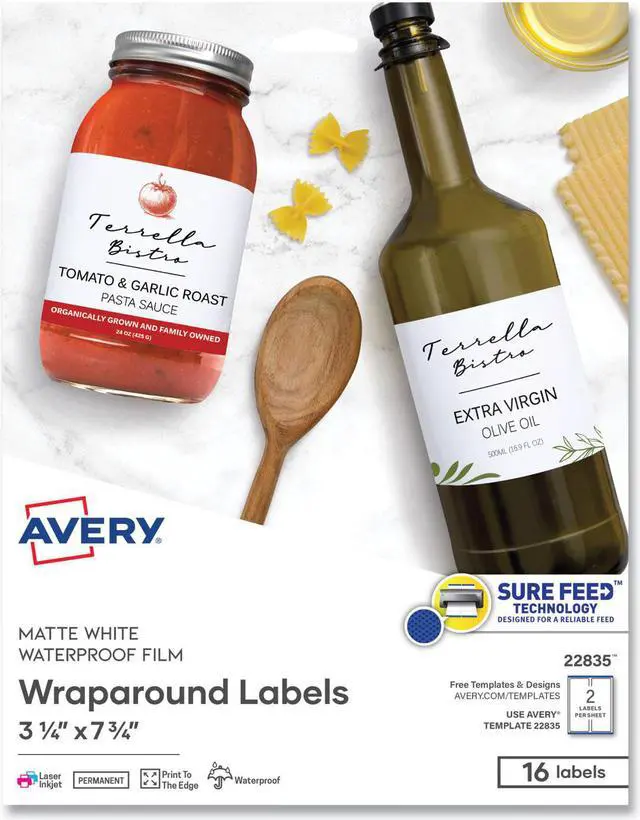 Alt view image 10 of 16 - Avery Label,Dur,Wrprnd,16/Pk,Wh 22835