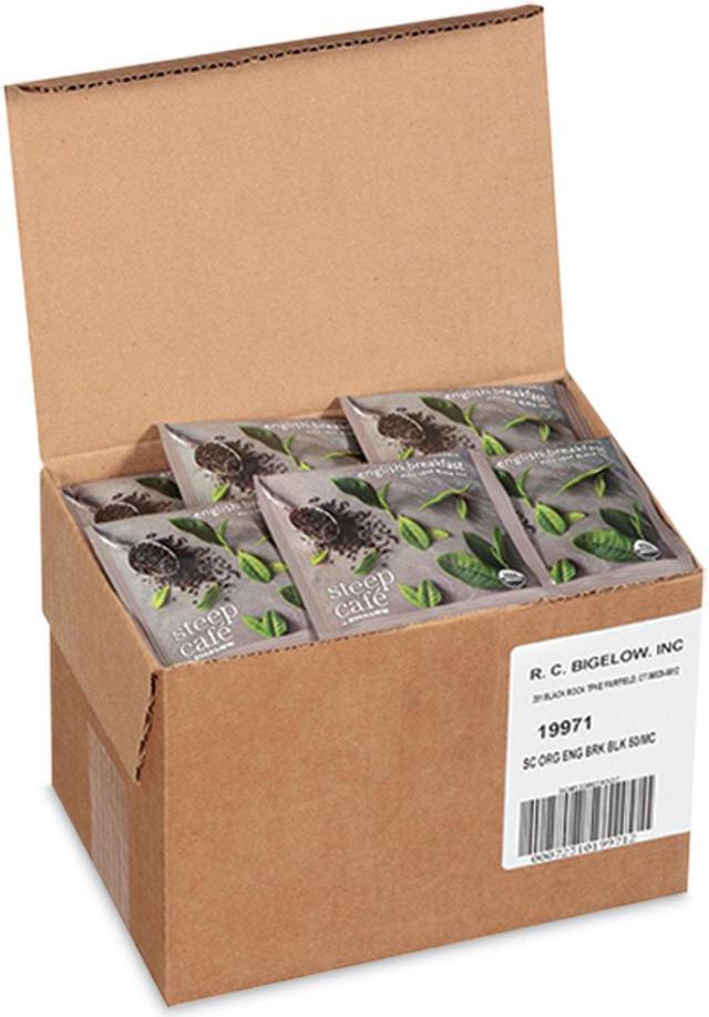 steep Cafe Organic Black Tea, English Breakfast, 50 Bags/Carton steep Cafe Organic Black Tea, English Breakfast, 50 Bags/Carton