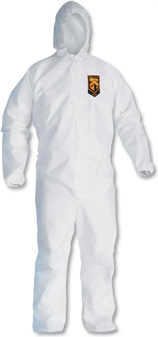 Alt view image 5 of 5 - Kimberly-Clark - 49115 - Hooded Disposable Coveralls with Elastic Cuff, White, 2XL, SMS