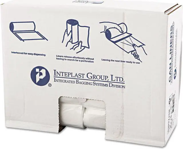 Main image of High-Density Interleaved Commercial Can Liners 30 gal 16 microns 30" x 37" Clear 500/Carton S303716N