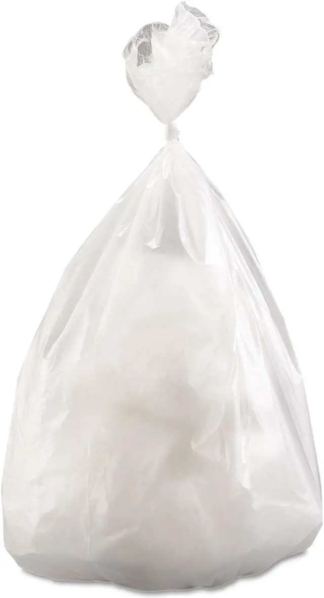 Main image of High-Density Commercial Can Liners Value Pack 60 gal 14 microns 38" x 58" Clear 200/Carton VALH3860N16