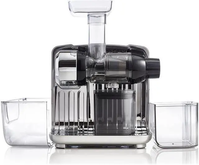 Alt view image 7 of 17 - Omega Cube Nutrition System Juicer Creates Fruit Vegetable & Wheatgrass Juice Slow Masticating Compact Design with Convenient Storage, 200-Watt, Silver