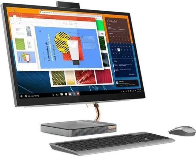 Alt view image 8 of 20 - Lenovo IdeaCentre 5 27" QHD Touchscreen All-in-One Computer Intel Core i7-10700T 16GB RAM 256GB SSD + 1TB HDD Mineral Gray