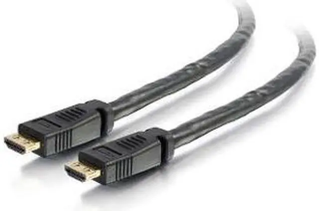 Alt view image 8 of 10 - C2G 42529 4K UHD High Speed HDMI Cable (60Hz) with Gripping Connectors, CL2P-Plenum Rated, TAA Compliant, Black (25 Feet, 7.62 Meters)