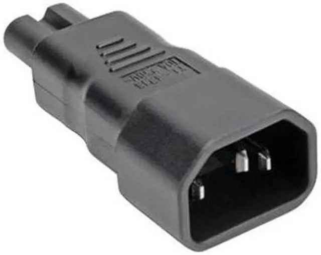Alt view image 7 of 8 - Tripp Lite IEC C14 to IEC C5 Power Cord Adapter - 10A 250V Black