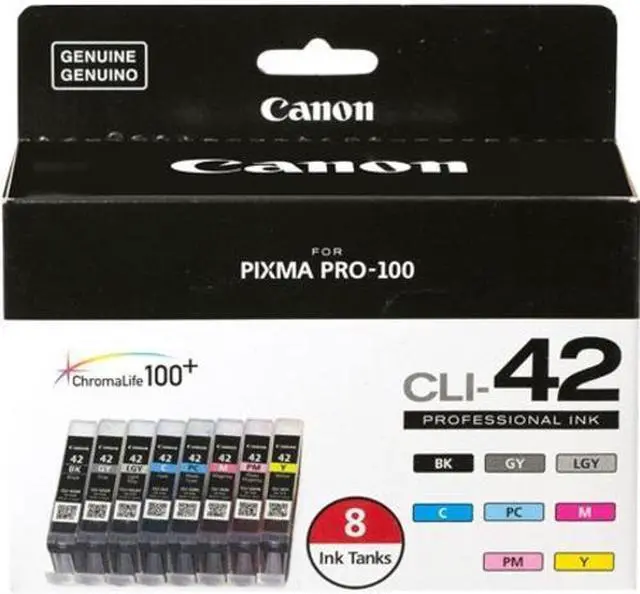 Alt view image 11 of 19 - Canon 6384B007 CLI-42 Ink Cartridge Black/Color