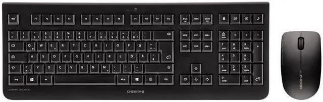 Main image of Cherry DW 3000 105+4 Keyboard & 3BTN Wireless Mouse Black