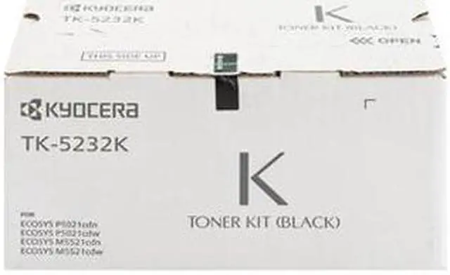 Alt view image 10 of 12 - Kyocera TK-5232K, TK5232K Black Toner Cartridge