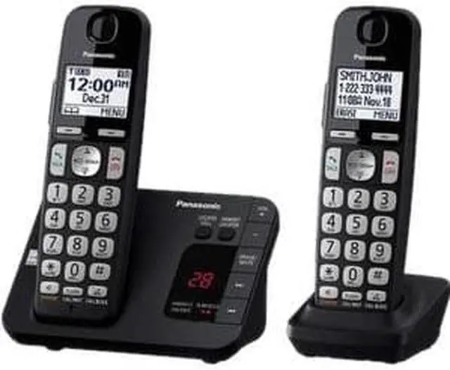 Alt view image 11 of 13 - PANASONIC CONSUMER KX-TGE432B 2HS Cordless Phone