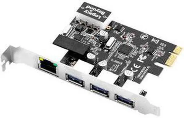 Alt view image 10 of 10 - Siig Usb 3.0 3-Port Hub With Lan Pcie Host Card