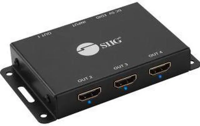 Alt view image 10 of 17 - SIIG CE-H23L11-S1 4 Port HDMI 2.0 HDR Mini Spli
