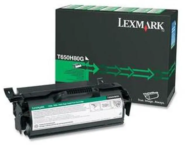 Alt view image 9 of 12 - Lexmark T650H80G High Yield Toner Cartridge - Black