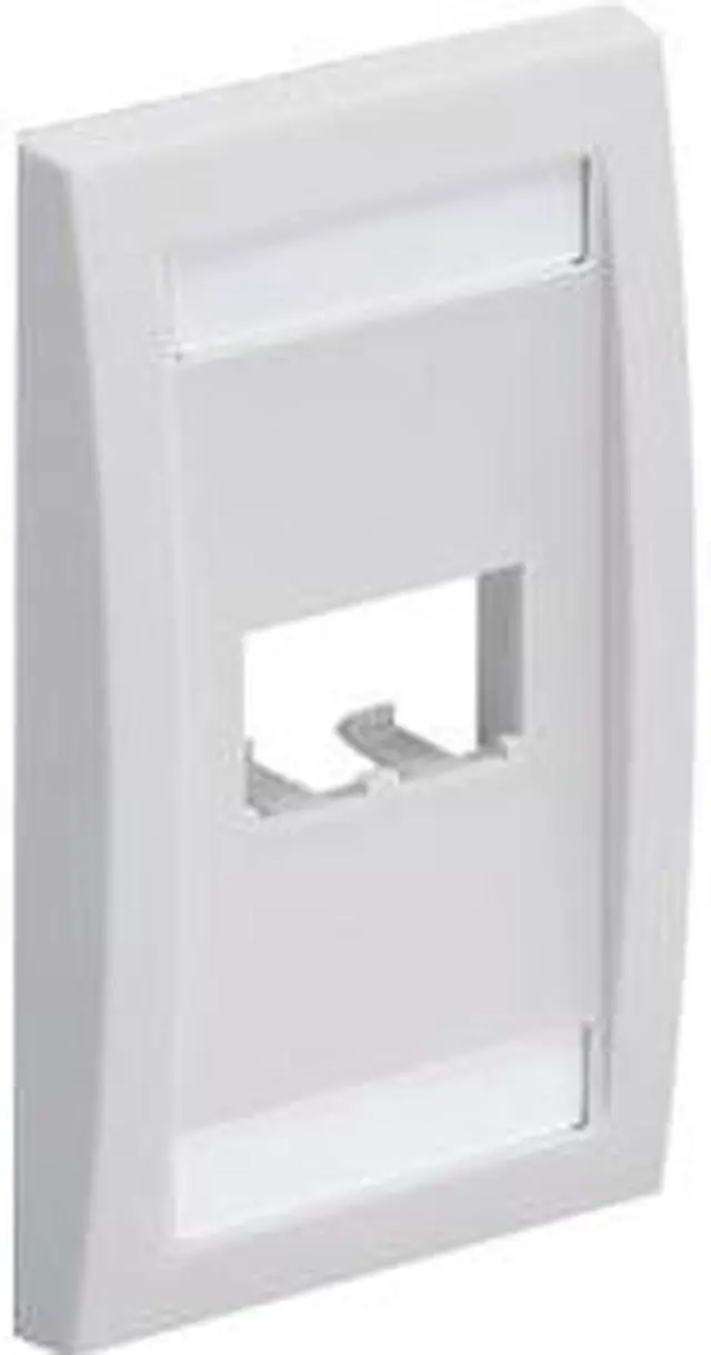Alt view image 3 of 4 - Panduit Wall Plate,Single Gang,2 Ports,Ivory CFPE2EIY