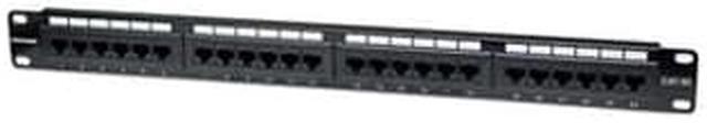 Alt view image 3 of 3 - Intellinet Cat5e UTP 24-Port Patch Panel, 1U - Compatible with both 110 and Krone punch-down tools