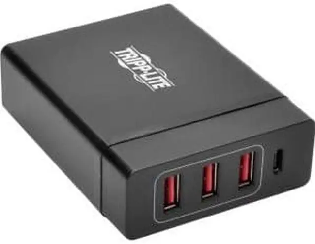 Alt view image 4 of 6 - Tripp Lite 4-Port USB Charging Station with USB-C Charging and USB-A Auto-Sensing Ports - 5 V DC, 20 V DC Output Voltage - 3 A Output Current