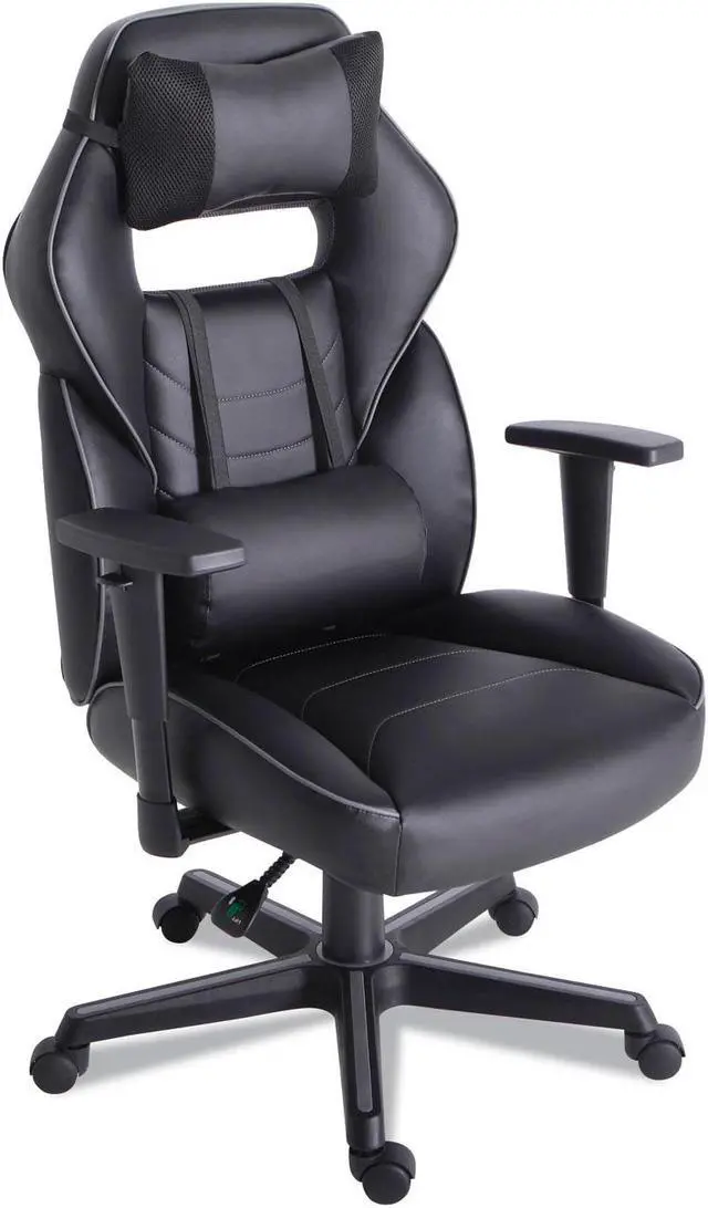 Main image of Alera Racing Style Ergonomic Gaming Chair Black/Gray BT51593GY