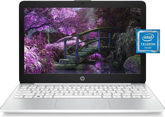 Alt view image 7 of 16 - HP Stream 11.6" Laptop Intel Celeron N4020 4GB RAM 64GB eMMC Diamond White - Intel Celeron N4020 Dual-core - Intel UHD Graphics 600 - Dual front facing Speakers - 25GB Dropbox Storage for 12 Mont