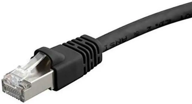 Alt view image 3 of 7 - Monoprice Cat6A Ethernet Patch Cable - 25 Feet - Black | Network Internet Cord - RJ45, 550Mhz, STP, Pure Bare Copper Wire, 10G, 26AWG