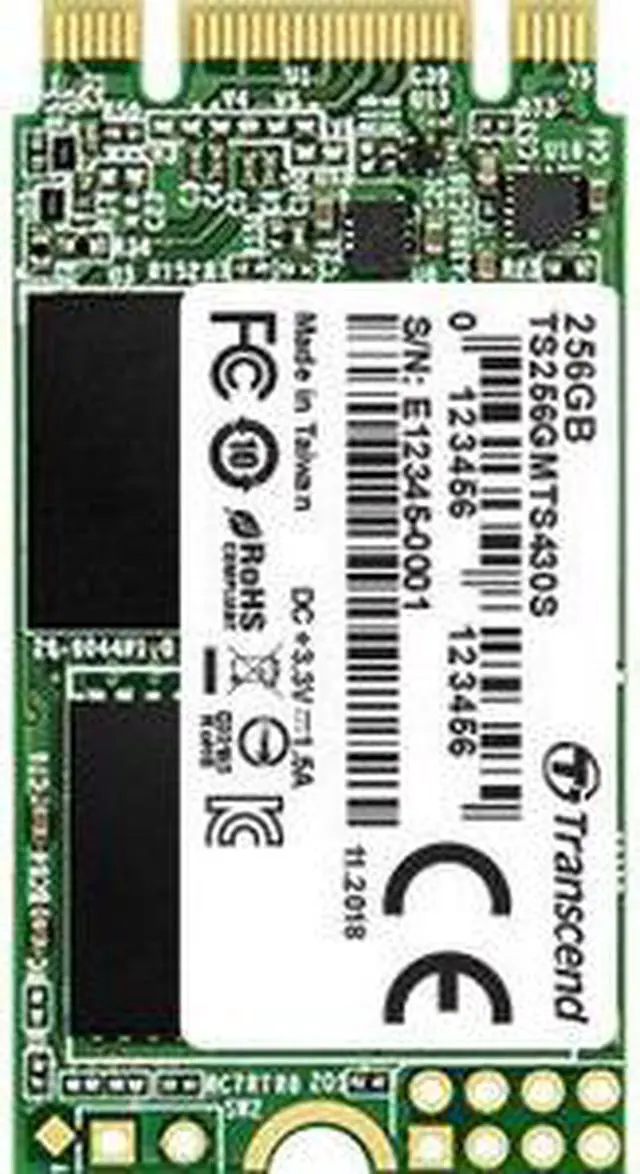 Alt view image 7 of 11 - transcend 256gb sata iii 6gb/s mts430s 42 mm m.2 ssd solid state drive ts256gmts430s